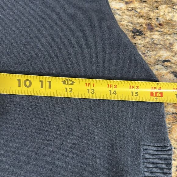 MerSea Anywhere Open Side Sleeveless Sweater Tunic In Charcoal Size S/M - Picture 7 of 8